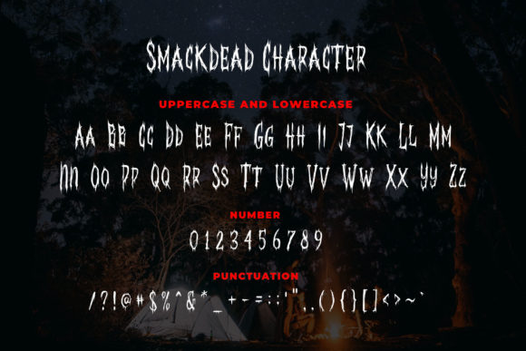Smackdead Font PNG with transparent background - Preview 2