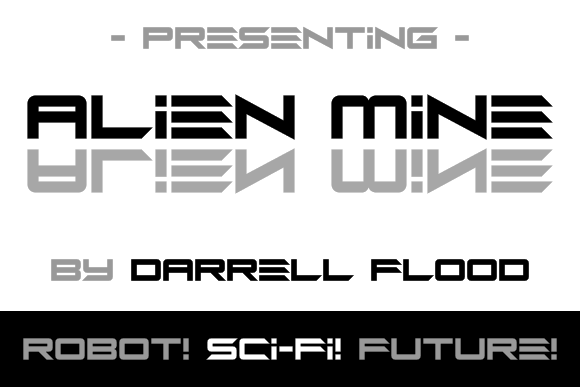 Alien Mine Font - Preview 1
