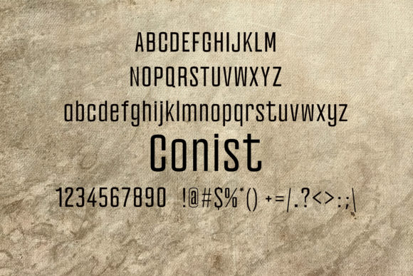 Conist Font - Preview 1