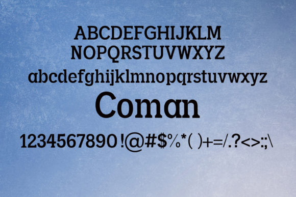 Conist Font - Preview 1