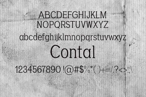 Contal Font - Preview 1