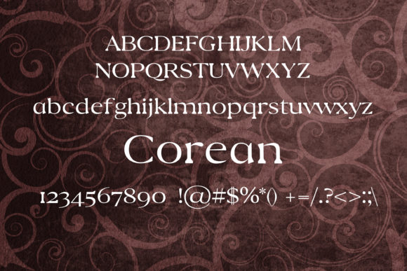 Corean Font - Preview 1