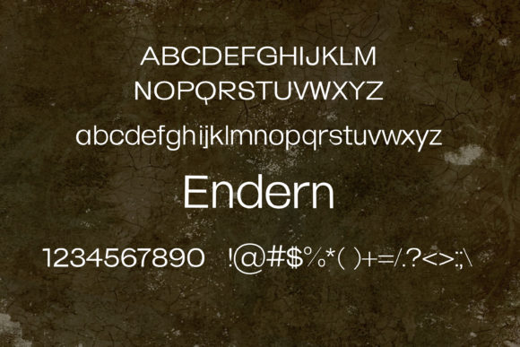 Endern Font - Preview 1