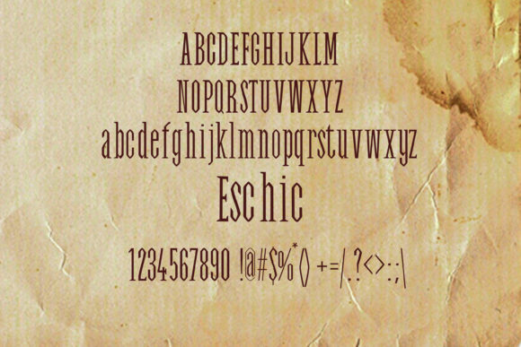Eschic Font - Preview 1