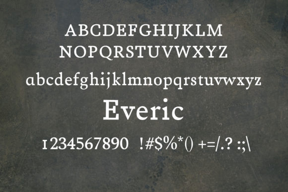 Everic Font - Preview 1