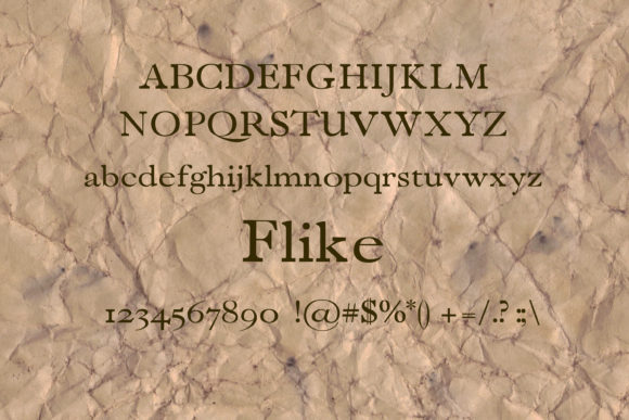 Flike Font - Preview 1