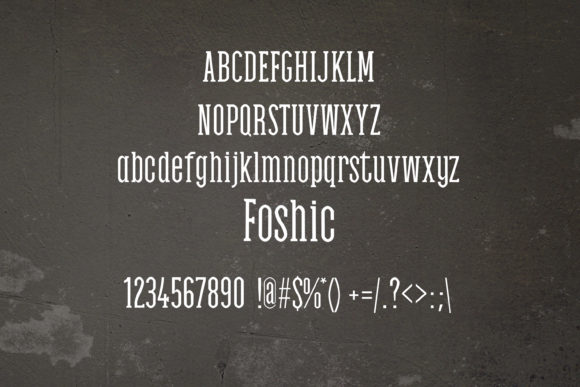 Foshic Font - Preview 1