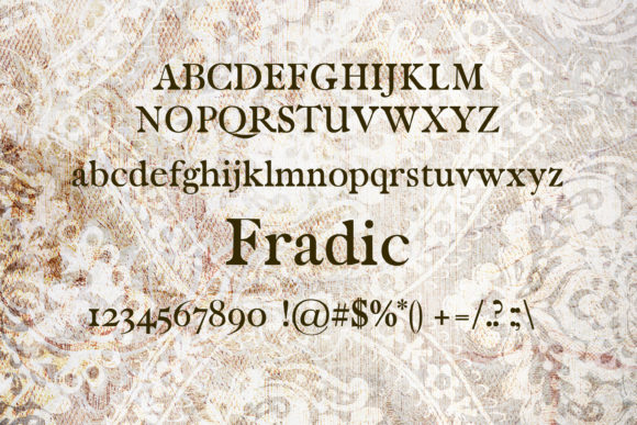 Fradic Font - Preview 1