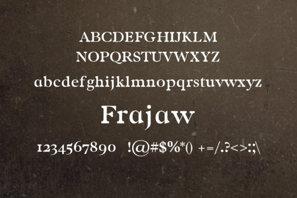 Frajaw Font - Preview 1