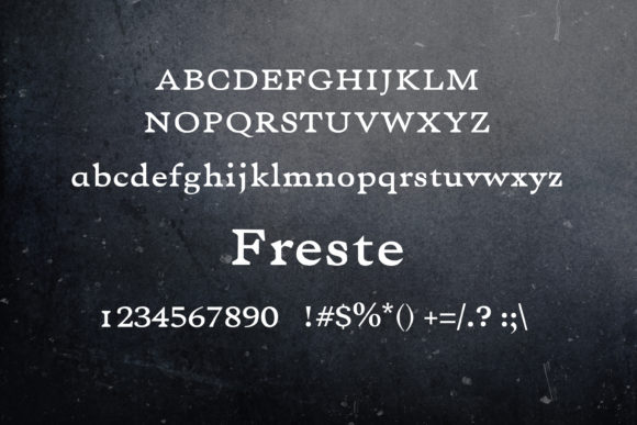 Freste Font - Preview 1