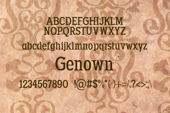 Genown Font - Preview 1