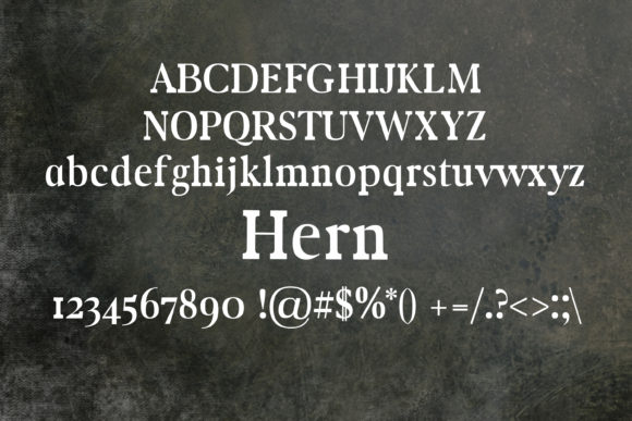 Hern Font PNG with transparent background - Preview 1