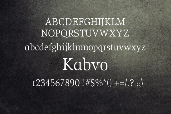 Kabvo Font - Preview 1