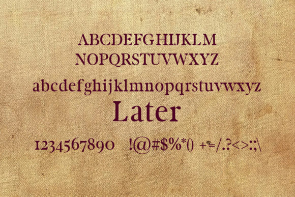 Later Font PNG with transparent background - Preview 1