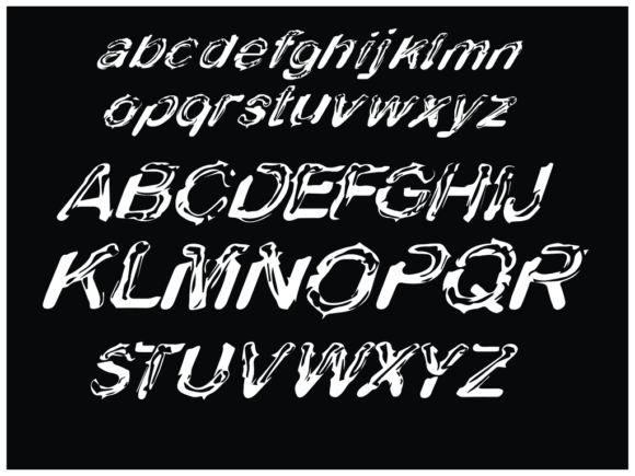 Metrix Snake Font PNG with transparent background - Preview 5