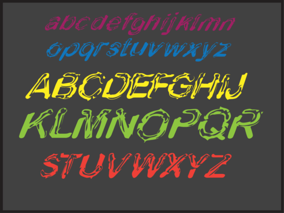 Metrix Snake Font PNG with transparent background - Preview 6