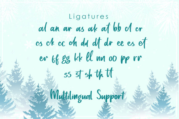 Mistletoes Font PNG with transparent background - Preview 6