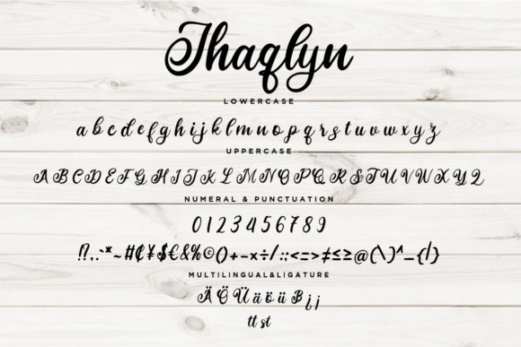 Jhaqlyn Font PNG with transparent background - Preview 6