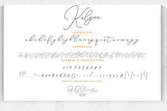 Kalyna Font PNG with transparent background - Preview 6