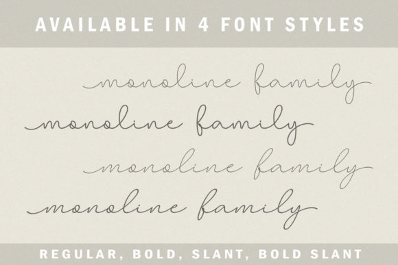 Larianti Monoline Font PNG with transparent background - Preview 1