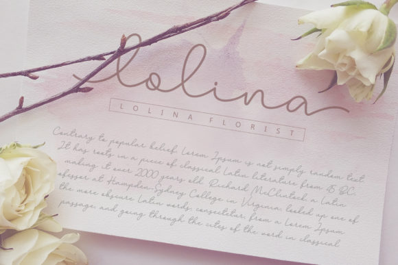 Larianti Monoline Font PNG with transparent background - Preview 4