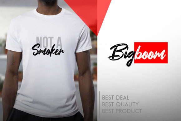Smoke Attack Font PNG with transparent background - Preview 1