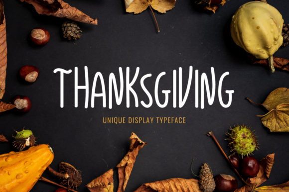 Thanksgiving Font by Instagram Fonts · Creative Fabrica font preview