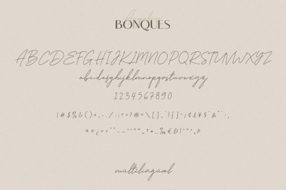 Angelic Bonques Trio Font - Preview 6