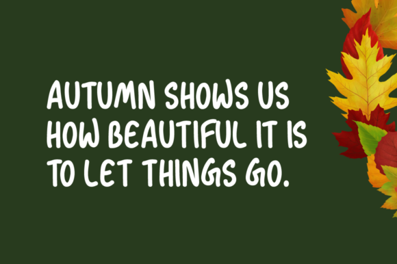 Autumn Season Font - Preview 1