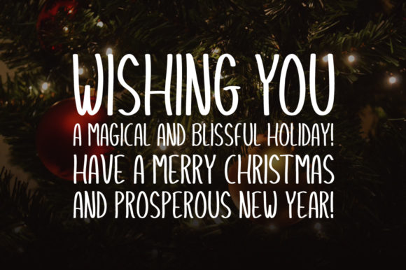 Christmas Holiday Font - Preview 1