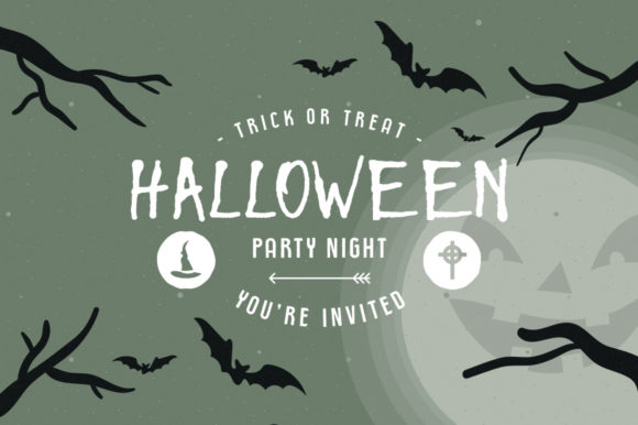 Halloween Duo Font PNG with transparent background - Preview 2