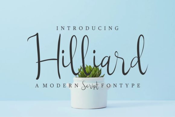 Hilliard Font PNG with transparent background - Preview 1