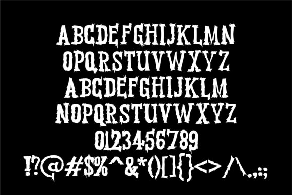 Hobgobbies Font PNG with transparent background - Preview 1