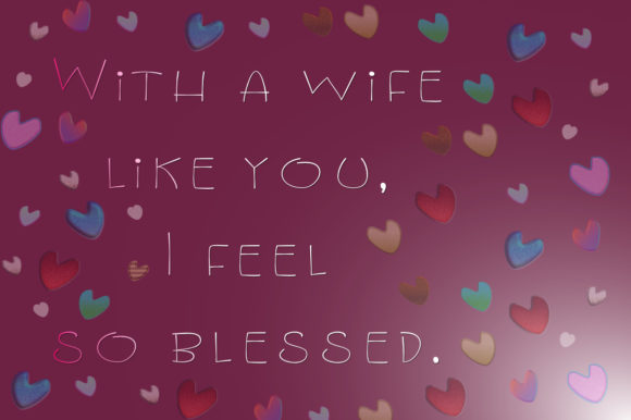 Lovely Wife Font PNG with transparent background - Preview 3