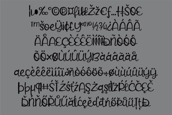 Overjealous Font PNG with transparent background - Preview 2