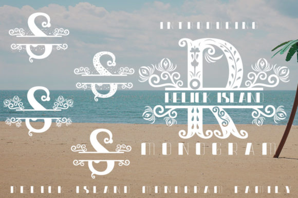 Relick Island Font PNG with transparent background - Preview 2