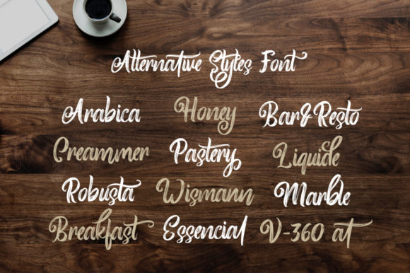 Roasttery Font PNG with transparent background - Preview 2