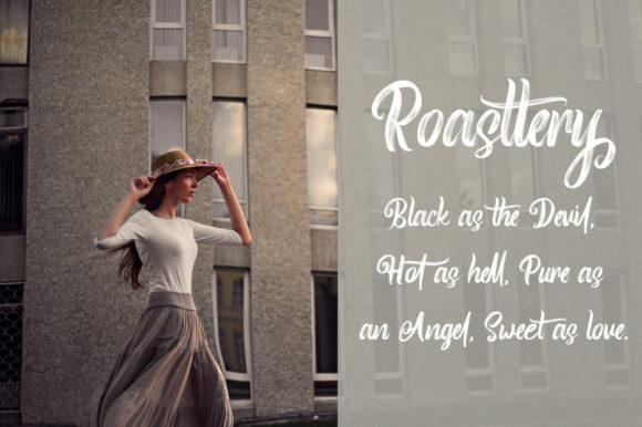 Roasttery Font PNG with transparent background - Preview 4