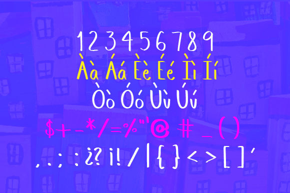 Memo's Hand Font PNG with transparent background - Preview 2