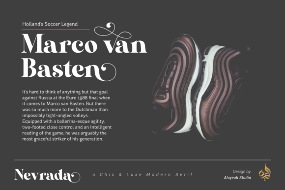 AL Nevrada Font PNG with transparent background - Preview 3
