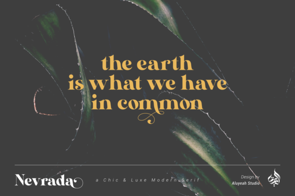 AL Nevrada Font PNG with transparent background - Preview 6