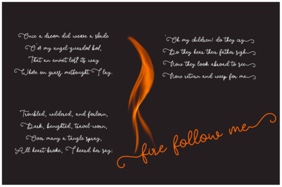 Power of Love Font PNG with transparent background - Preview 4