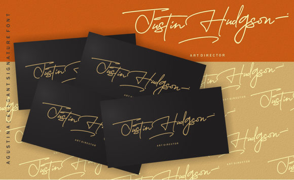 Agustina Signature Font - Preview 2