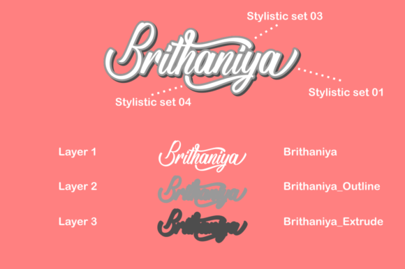 Brithaniya Font - Preview 2