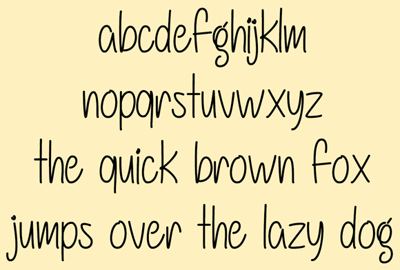 Never Ever Font PNG with transparent background - Preview 2