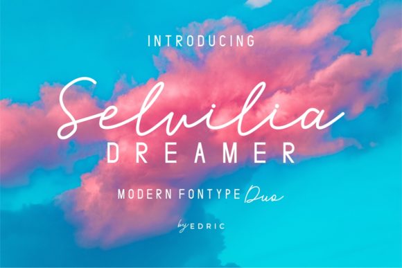 Selvilia Dreamer Font PNG with transparent background - Preview 1