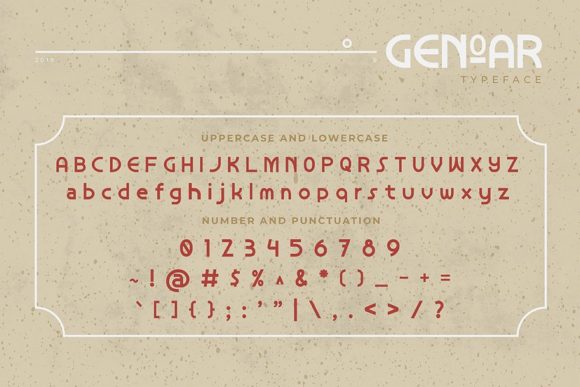Genoar Font - Preview 1
