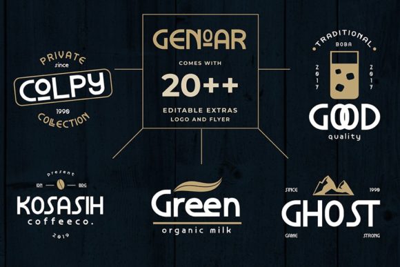Genoar Font - Preview 3
