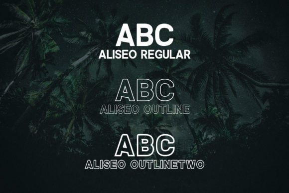 Aliseo Font - Preview 1