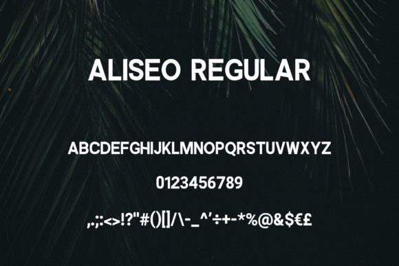 Aliseo Font - Preview 2